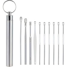 Pazarcan SN-27132 Paslanmaz Çelik 10'lu Kulak Temizleme Seti