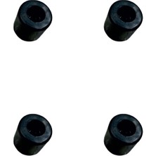 Skygo Baza Stoperi Plastik - 30MM - Sඈyah HKS283 - 4 Adet