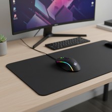 Pazarcan Kaymaz Alt Tabanlı Siyah Mouse Pad 40X30 cm
