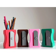 Mercansa Eco Lounge Kalemtıraş Kalemlik – Pembe Masaüstü Organizer 3D Baskı