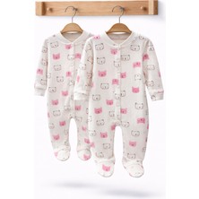 Can Baby Organik Pamuk 2'li Bebek Tulum Seti 0-3 / 3-6 Ay