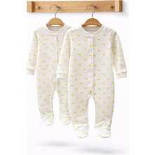 Can Baby Organik Pamuk 2'li Bebek Tulum Seti 0-3 / 3-6 Ay