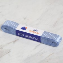Yta Grup Loren Crafts 2cm 10 mt Mavi Saten Puantiyeli Kurde