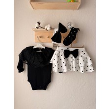 Babudi Kız Bebek Şık 4’lü Takım – Body, Etek, Bandana & Çorap