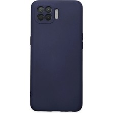 Pazarcan Reno 4 Lite Kılıf Nano Içi Kadife Silikon - Lacivert