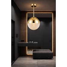 Bohem Aydınlatma Tavana Sıfır Gold 3 Renk LED Modern Top Avize Antre/hol Banyo Avizesi