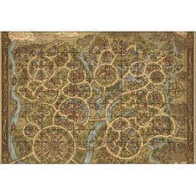 El Emeği Şehir Haritası Puzzle Yapboz 99 Parça