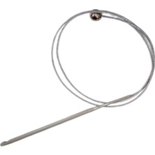 Pazarcan Misinalı Çelik Stoplu Tığ Şiş 4,5 Numara 60 cm