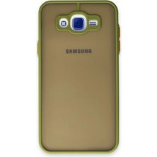 Pazarcan Galaxy J7 Kılıf Montreal Silikon Kapak - Açık Yeşil