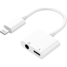 Pazarcan Ip 7-8-Plus-X Serisi Lightning Kulaklık-Şarj Çevirici Adaptör