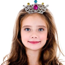 Popüler Sepet Gümüş Renk Taraklı Model Prenses Kraliçe Tacı 2 No 12X7 cm