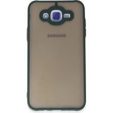 Pazarcan Galaxy J7 Kılıf Montreal Silikon Kapak - Yeşil