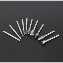 Modacar Dremel Uyumlu Mini Oyma Gravür Uç Seti - 10'lu Tungsten Karbür, Ahşap/metal/plastik Için