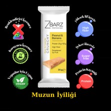 Zbarz Crunchy Muzlu Yer Fıstıklı Proteinli Bar 12 Li