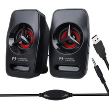 Pazarcan Magicvoice T-19 1+1 USB Pc Mini Hoparlör - Speaker (2*3 Watt - 4 Ohm)
