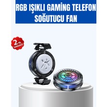 Gaming Telefon Soğutucu Rgb Fan Sessiz Çalışma Tüm Modeller Uyumlu