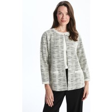 Lc Waikiki Yeni Sezon Bisiklet Yaka Desenli Kadın Hırka