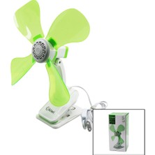 Go İthalat Kiwi KFAN-7604 2in1= Mandallı - Masa Üstü Vantilatör 180° AKROBAT9W - Çap: 32CM 4-Renkli Plastik Kanat - Gövde (5250)