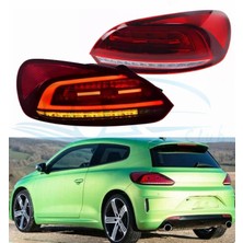 POWERTUNİNG Vw Scirocco 2010-2011-2012 Makyajlı Dizayn Kırmızı Ledli Arka Stop Lambası