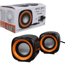 Pazarcan Magicvoice MV-24837 2x3 Watt Aux Multimedia Mini USB Speaker - Hoparlör