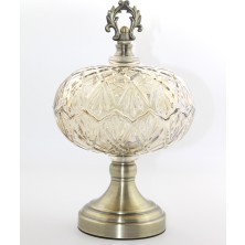 Pazarcan Kapaklı Cam Şekerlik Model 3