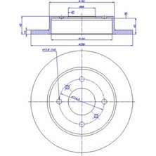 Frendi Frendı 26538 - Arka Fren Aynası Duz Prımera P10 P11 96 02 Almera Iı 00 1.5 258×10X4DL