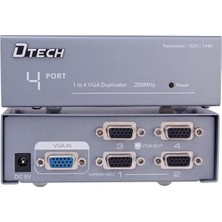 Pazarcan 250MHZ 1to4 VGA Splitter Dağıtıcı Monitör Çoklayıcı