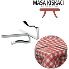 Hsnet Masa Örtüsü Klipsi - Metal Masa Kelepçesi Masa Örtüsü Sabitleyici 4 Adet