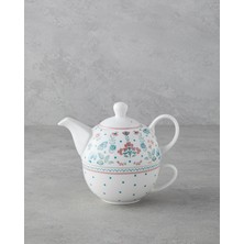 English Home Enola New Bone China Demlik Seti 400 ml Beyaz