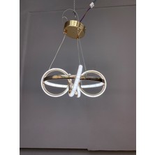 Zeya Lighting Yüksek Aydınlatmalı Kuzey Mini Model Gold Kaplama Sarkıt Modern 3 Renk LED Avize