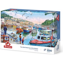 Art Puzzle Limandaki Küçük Balıkçılar 1000 Parça Puzzle