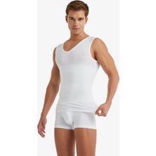 Blackspade Erkek Korse Atlet 9208 - Beyaz