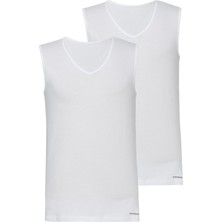 Blackspade Erkek Atlet 2'li Paket Loose Fit 9227 - Beyaz