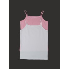 Blackspade Kız Çocuk Atlet 2'li Paket 1296 - Pembe Beyaz