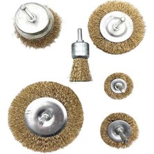 Zaya Home Buffer® 6'lı Pimli Tel Fırça Seti Pas Yağ Kir Boya Yapışkan Çözücü