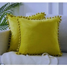 Zaya Home 2'li Ponponlu Kırlent Kılıf Seti 40 x 40
