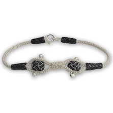 Gumush Gümüş Kazaziye Örgü Bileklik