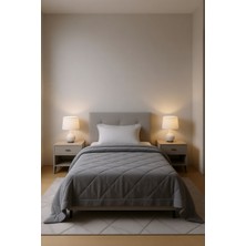 Wellsoft Çift Kişilik Yorgan 195×215 cm – Yumuşak, Nefes Alabilir, Füme