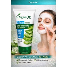 Aloe Vera Maske - 3'ü 1 Arada Temizleme, Peeling ve Nemlendirme Maskesi 150 ml