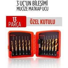 Marsilyan Mucize Hss 13'lü Kombinasyon Matkap Ucu Seti – Delme Havşa Diş Açma Tek Adımda