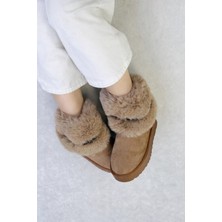 Poteen Dobra Kadın Kürklü Kısa Bot P308