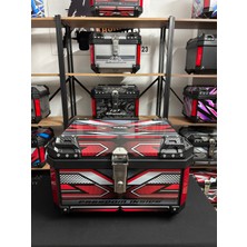 REXX 60 LİTRE ABS MOTOSİKLET ARKA ÇANTA KIRMIZI ADVENTURE