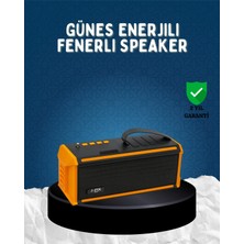 Marsilyan J-Ipox P520 Bluetooth Hoparlör 8W Güçlü Ses Solar Şarj Fm Radyo