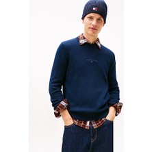 Tommy Hilfiger Tjm Slim Mavi Kazak