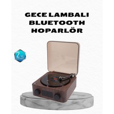 Marsilyan Gece Lambası Bluetooth Hoparlör Dijital Saat Çok Fonksiyonlu Su Dalgası Işıklı