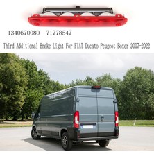 Ruseaao 1340670080 Fıat Ducato Peugeot Boxer 2007-2022 Için Yüksek Fren Lambası Üçüncü Ek Fren Lambası 71778547 Kırmızı (Yurt Dışından)