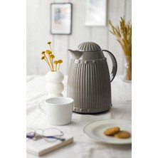 Skygo 1 Lt Isı Yalıtımlı Çay ve Soğuk Su Termosu Gri (12 Saat Sıcak Tutar& Içi Camdır)