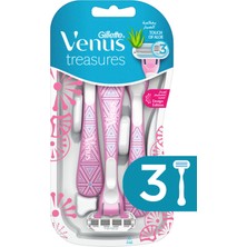 Gillette Venus Tıraş Makinesi Pembe 3 Adet Hassas Cilt Dostu Kullanım İçin Ergonomik Tasarım