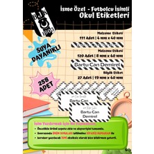 Ceres Studio Beşiktaş Taraftar Etiketi Okul Etiketi Defter Etiketi Kalem Etiketi Kişiye Özel Suya Dayanıklı