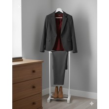 Oneon Express Dilsiz Uşak, Elbise Askısı ,tek Tepeli Beyaz